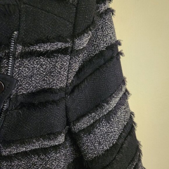 BCBG Max Azria Jaison Fringe Moto Jacket ASO Willa Holland Size S - Picture 10 of 13